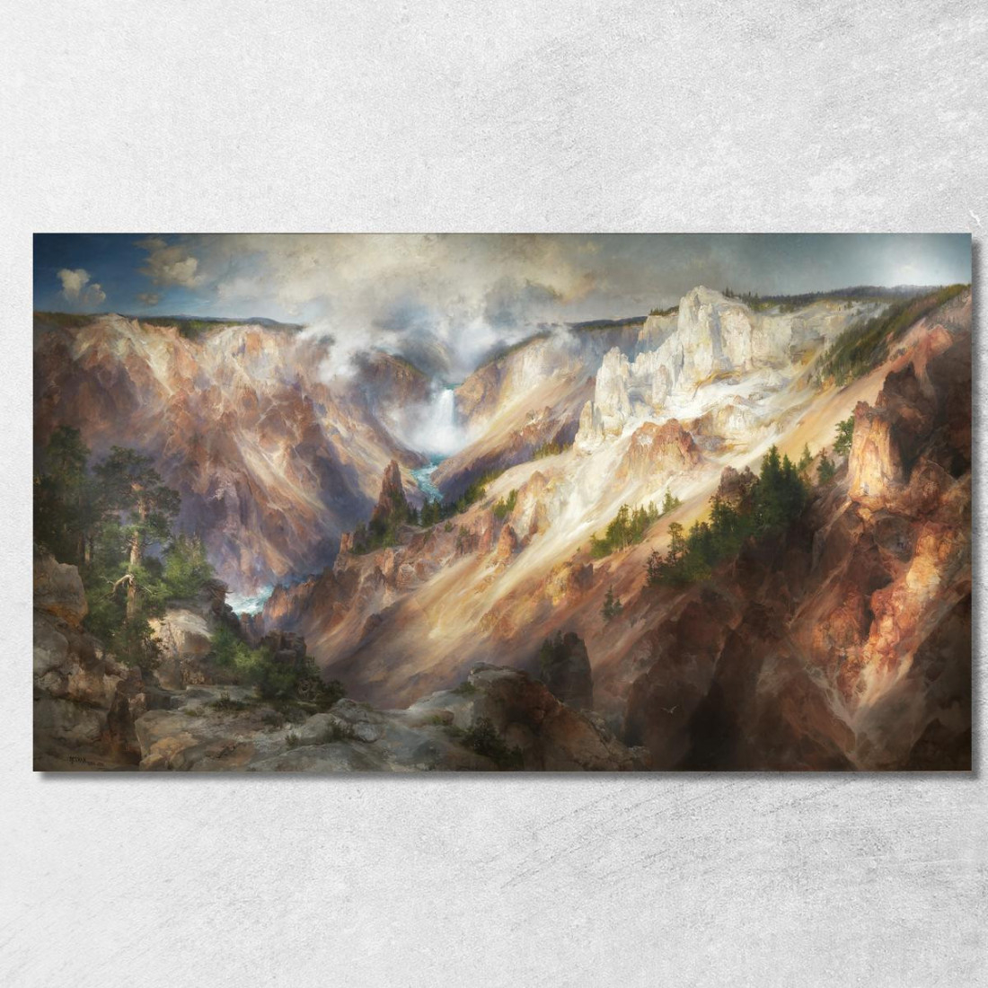Il Grand Canyon Dello Yellowstone Thomas Moran tmr62 quadro stampato su tela Il Grand Canyon Dello Yellowstone Thomas Moran tmr62 quadro stampato su tela