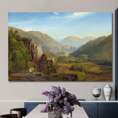 La Sera Della Juniata Thomas Moran tmr67 quadro stampato su tela