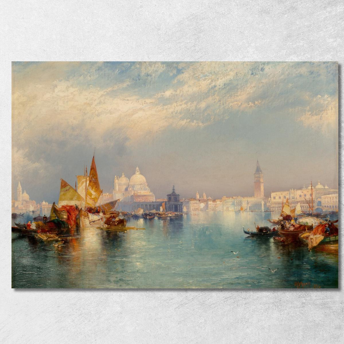 Scena Veneziana 2 Thomas Moran tmr85 quadro stampato su tela Scena Veneziana 2 Thomas Moran tmr85 quadro stampato su tela