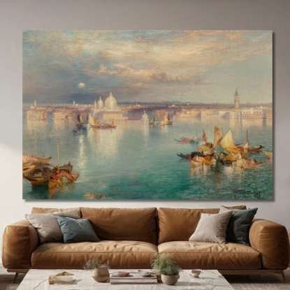 Scena Veneziana Thomas Moran tmr87 quadro stampato su tela