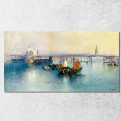 Venezia Dalla Torre Di San Giorgio Thomas Moran tmr93 quadro stampato su tela