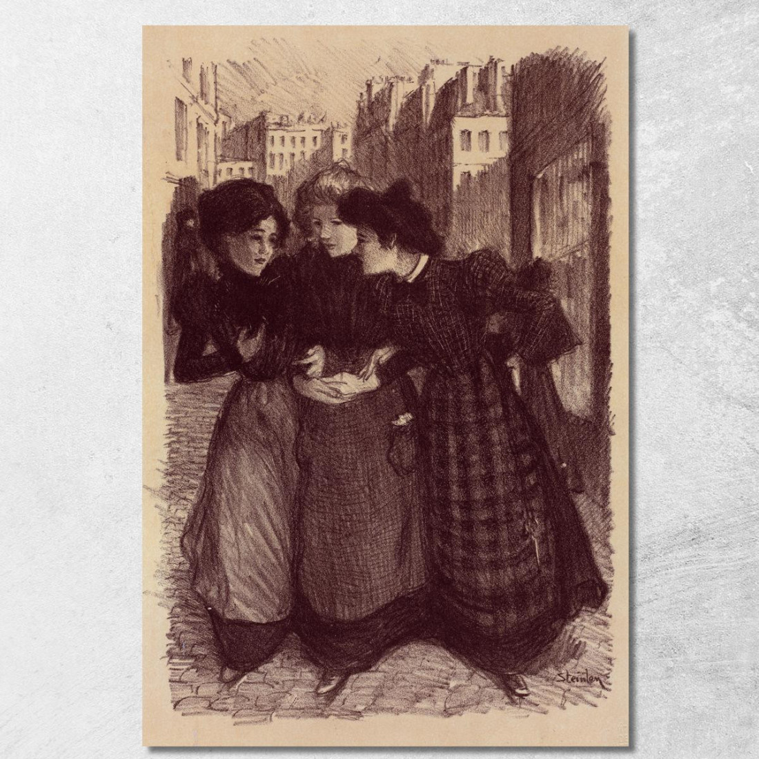 Disegno Originale Per Il Poster Masters' 2 Théophile Alexandre Steinlen tas14 quadro stampato su tela Disegno Originale Per Il Poster Masters' 2 Théophile Alexandre Steinlen tas14 quadro stampato su tela