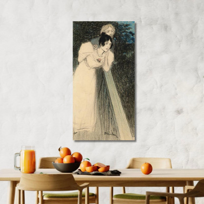 Due Donne In Abiti Théophile Alexandre Steinlen tas17 quadro stampato su tela