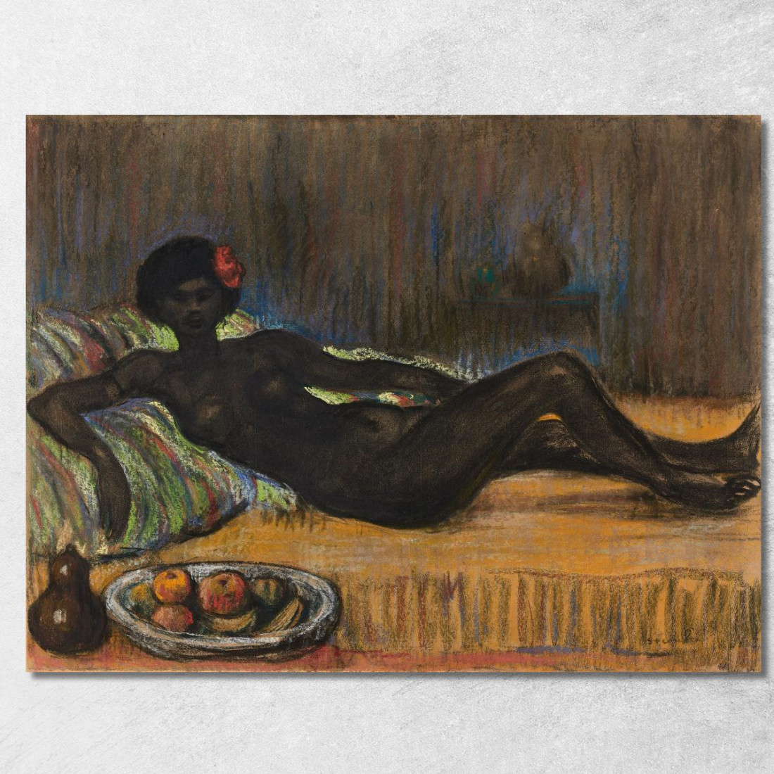 Masseida Nuda Sdraiata Su Un Divano Théophile Alexandre Steinlen tas36 quadro stampato su tela Masseida Nuda Sdraiata Su Un Divano Théophile Alexandre Steinlen tas36 quadro stampato su tela