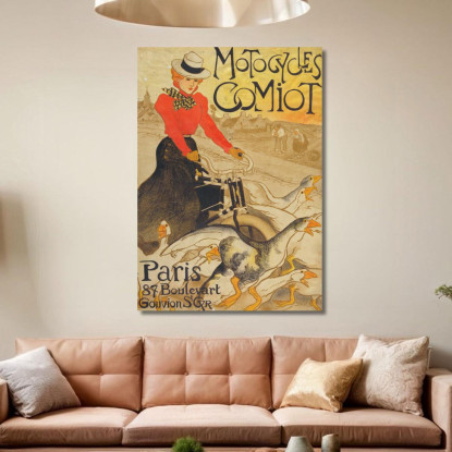 Moto Comiot Théophile Alexandre Steinlen tas38 quadro stampato su tela
