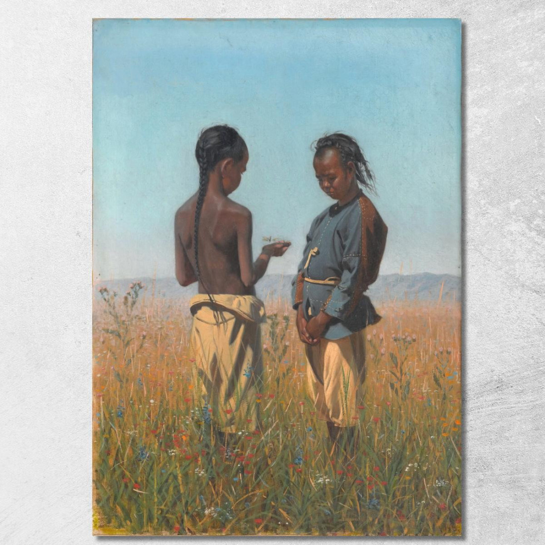 Bambini Della Tribù Solon Vasily Vereshchagin vvr14 quadro stampato su tela Bambini Della Tribù Solon Vasily Vereshchagin vvr14 quadro stampato su tela