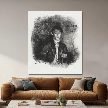 Barone Schwiter Eugène Delacroix edx65 quadro stampato su tela