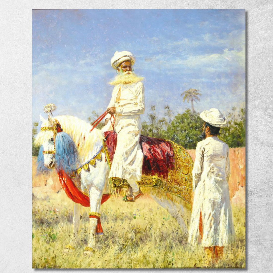 Cavaliere A Jaipur Vasily Vereshchagin vvr46 quadro stampato su tela Cavaliere A Jaipur Vasily Vereshchagin vvr46 quadro stampato su tela