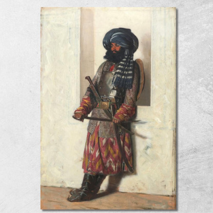 Personale Di Sicurezza Dell'Afghanistan Vasily Vereshchagin vvr47 quadro stampato su tela