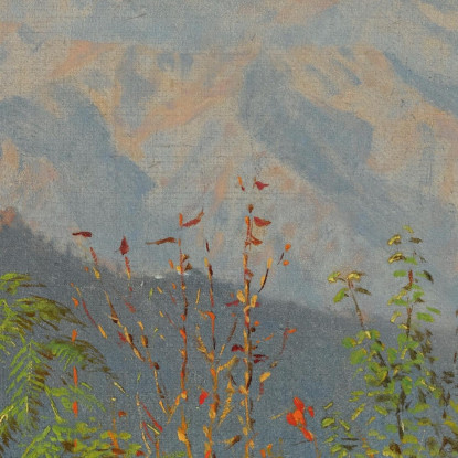 Tramonto Sull'Himalaya Vasily Vereshchagin vvr54 quadro stampato su tela
