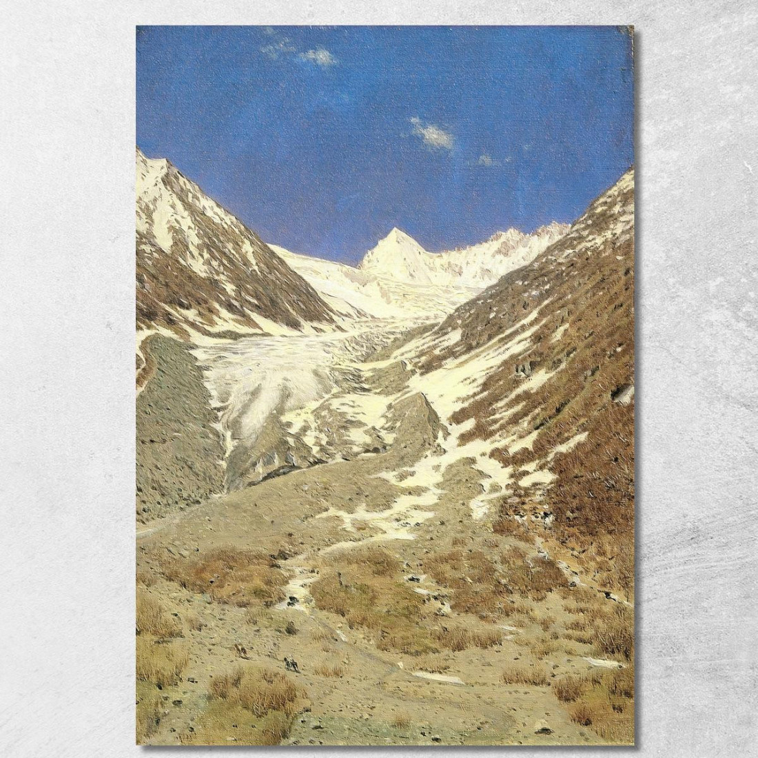 Il Ghiacciaio Sulla Strada Dal Kashmir Al Ladakh Studio Vasily Vereshchagin vvr61 quadro stampato su tela Il Ghiacciaio Sulla Strada Dal Kashmir Al Ladakh Studio Vasily Vereshchagin vvr61 quadro stampato su tela