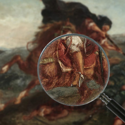 La Lotta Eugène Delacroix edx67 quadro stampato su tela