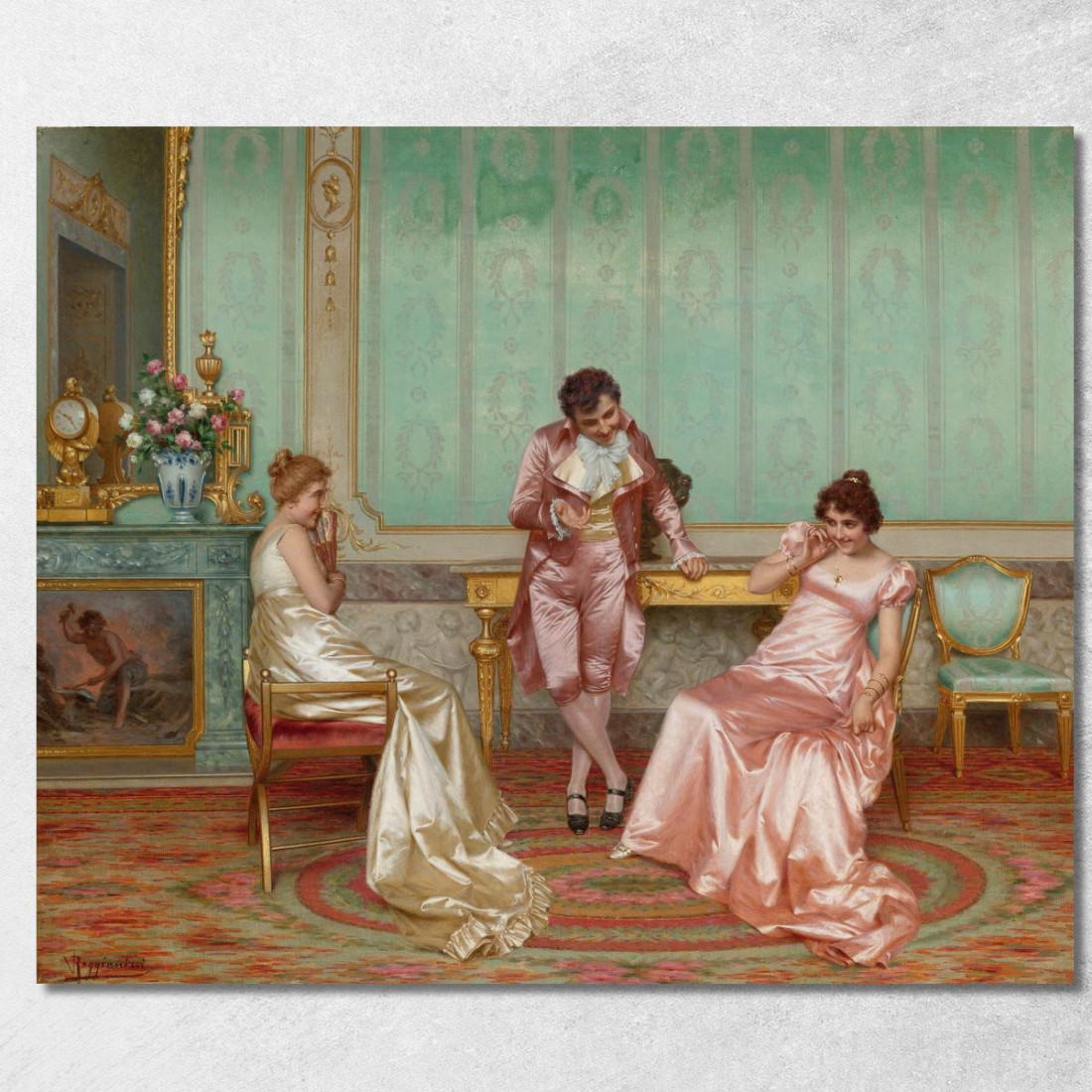 Un Racconto Umoristico Vittorio Reggianini vrg3 quadro stampato su tela Un Racconto Umoristico Vittorio Reggianini vrg3 quadro stampato su tela