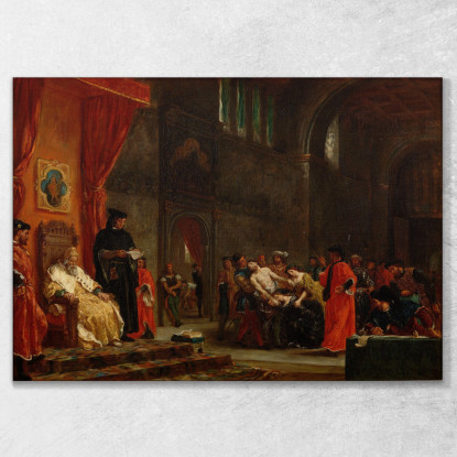 I Due Foscari Eugène Delacroix edx69 quadro stampato su tela