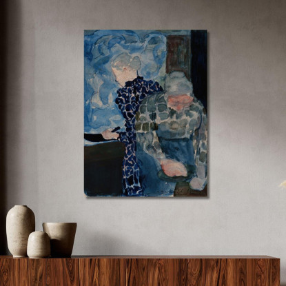 Interno Di Due Donne Édouard Vuillard evu21 quadro stampato su tela