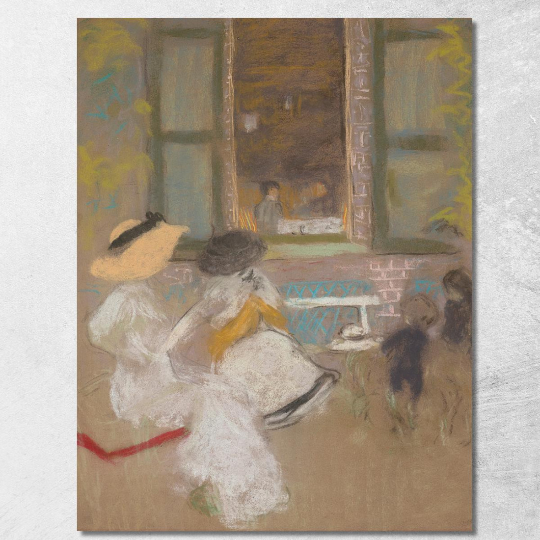Davanti Ai Padiglioni Édouard Vuillard evu24 quadro stampato su tela Davanti Ai Padiglioni Édouard Vuillard evu24 quadro stampato su tela