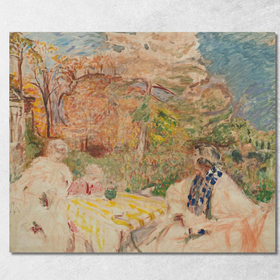 Donne E Bambini Al Clos Cézanne Édouard Vuillard evu28 quadro stampato su tela Donne E Bambini Al Clos Cézanne Édouard Vuillard evu28 quadro stampato su tela