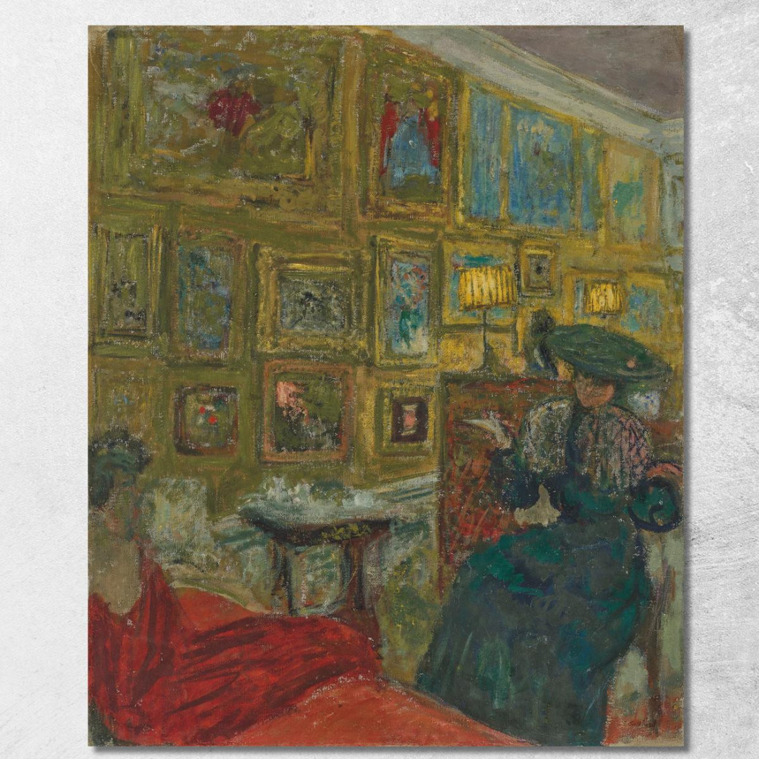 Il Visitatore Édouard Vuillard evu59 quadro stampato su tela Il Visitatore Édouard Vuillard evu59 quadro stampato su tela