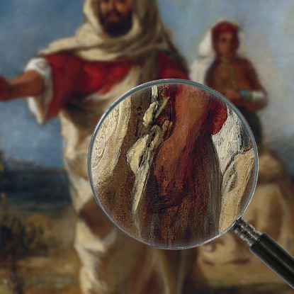 Capo Marocchino Eugène Delacroix edx80 quadro stampato su tela