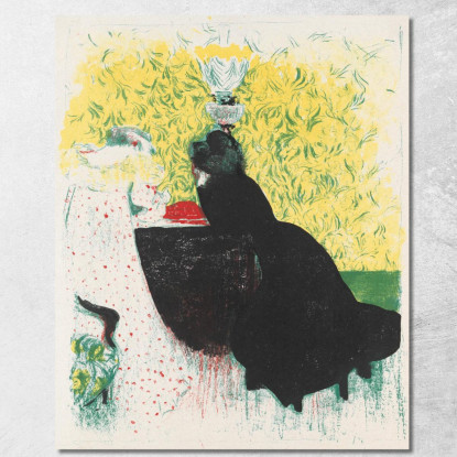 Le Due Cognate Édouard Vuillard evu81 quadro stampato su tela