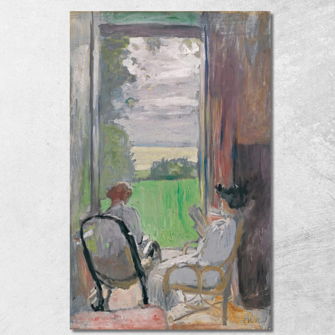 Lucy Hessel E Jeanne Strauss A Sparks Édouard Vuillard evu88 quadro stampato su tela Lucy Hessel E Jeanne Strauss A Sparks Édouard Vuillard evu88 quadro stampato su tela