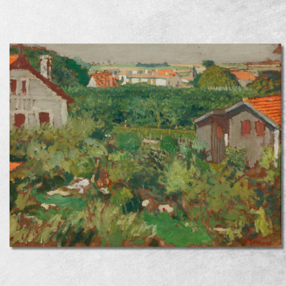 Maisonettes In Un Recinto Édouard Vuillard evu116 quadro stampato su tela