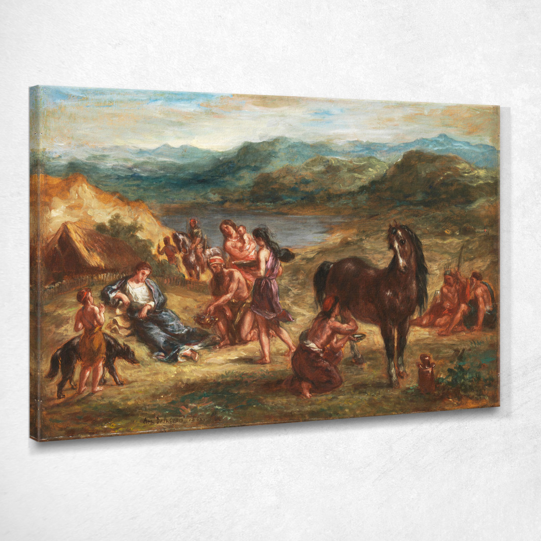 Ovidio Tra Gli Sciti Eugène Delacroix edx87 quadro stampato su tela Ovidio Tra Gli Sciti Eugène Delacroix edx87 quadro stampato su tela