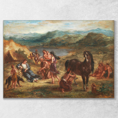 Ovidio Tra Gli Sciti Eugène Delacroix edx87 quadro stampato su tela