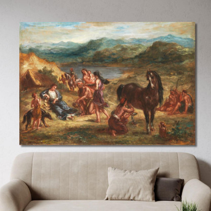 Ovidio Tra Gli Sciti Eugène Delacroix edx87 quadro stampato su tela