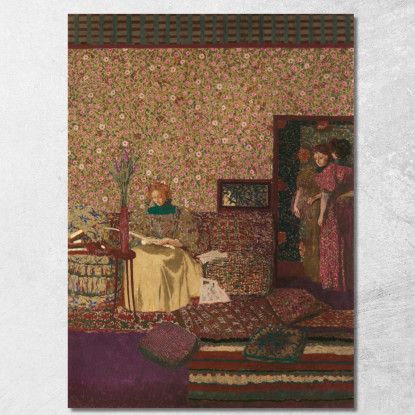 Personaggi In Un Interno. Privacy Édouard Vuillard evu134 quadro stampato su tela