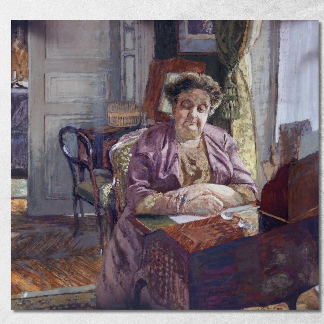 Ritratto Di Signora Frantz Jourdain Édouard Vuillard evu139 quadro stampato su tela Ritratto Di Signora Frantz Jourdain Édouard Vuillard evu139 quadro stampato su tela