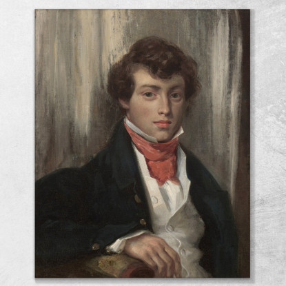 Ritratto Di Carlo Di Verninac Eugène Delacroix edx90 quadro stampato su tela
