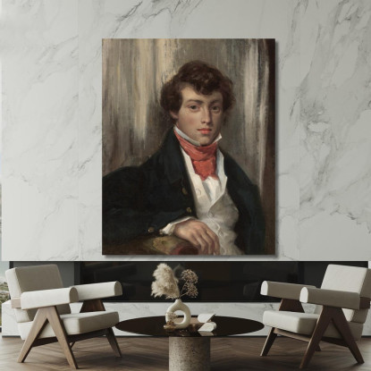 Ritratto Di Carlo Di Verninac Eugène Delacroix edx90 quadro stampato su tela