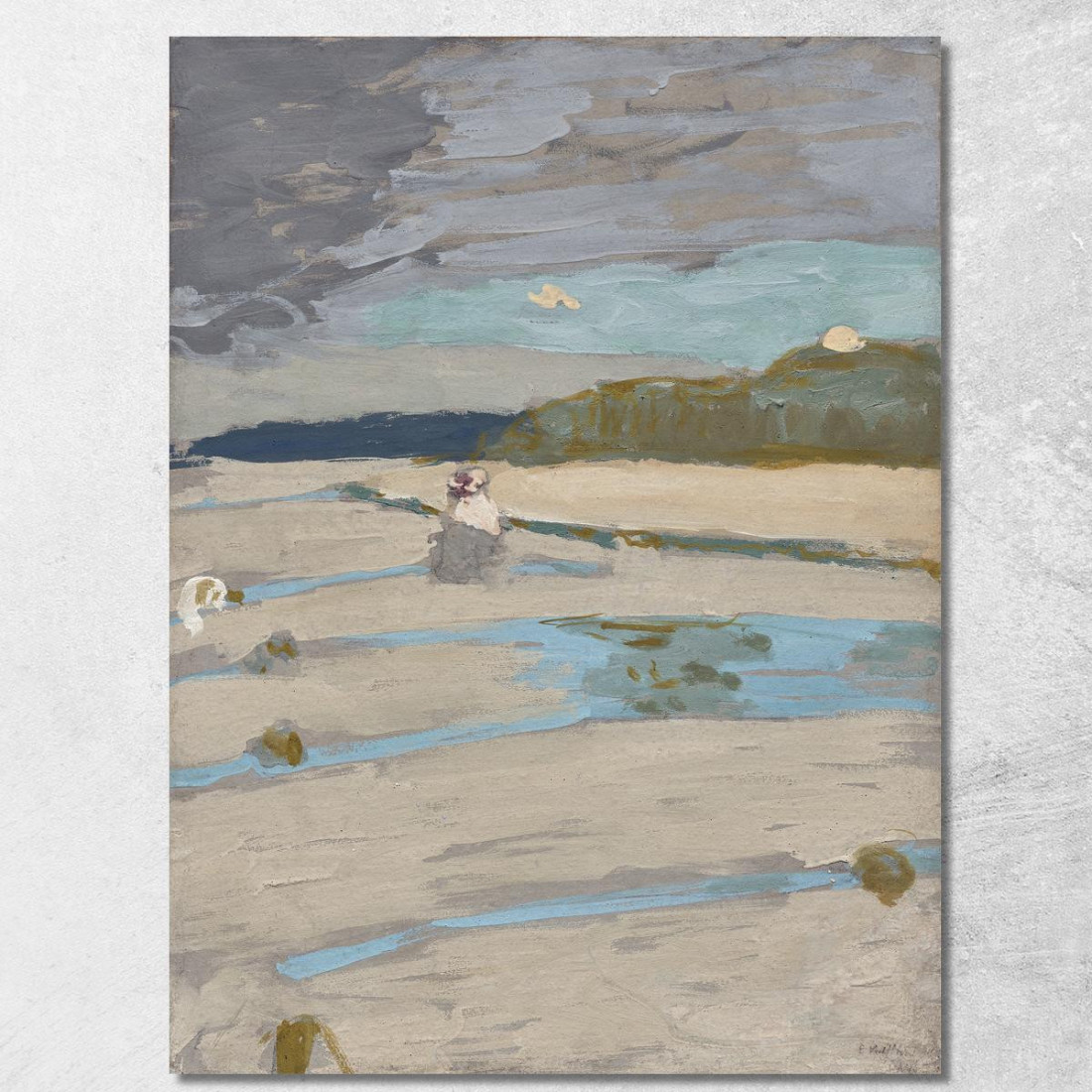 La Spiaggia Di Saint-Jacut Édouard Vuillard evu155 quadro stampato su tela