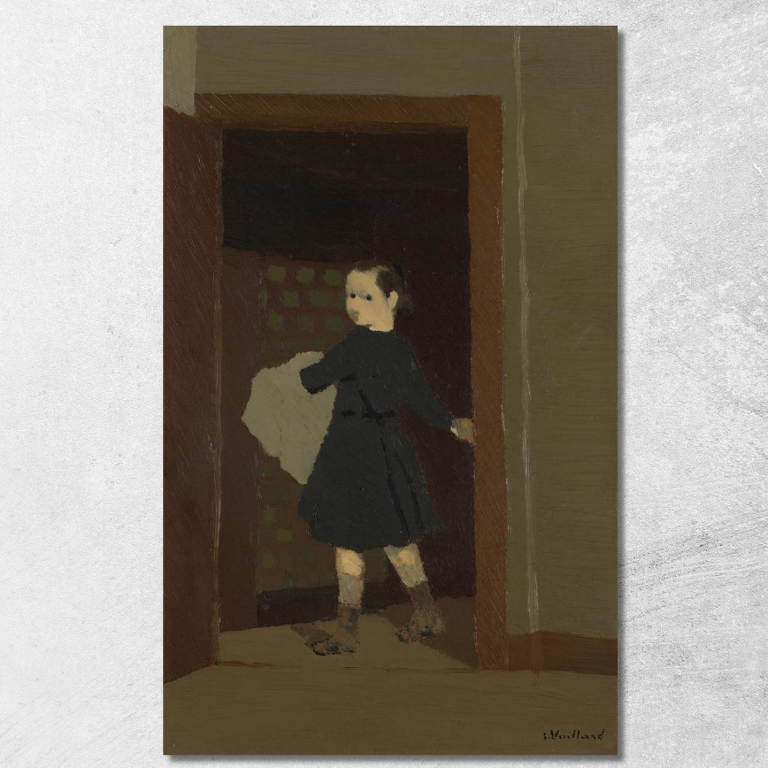Il Bambino Alla Porta Édouard Vuillard evu157 quadro stampato su tela Il Bambino Alla Porta Édouard Vuillard evu157 quadro stampato su tela