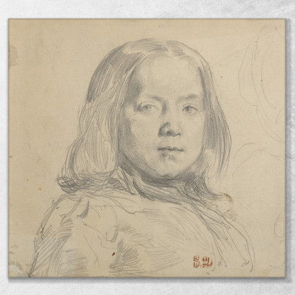 Ritratto Di Un Bambino Eugène Delacroix edx92 quadro stampato su tela