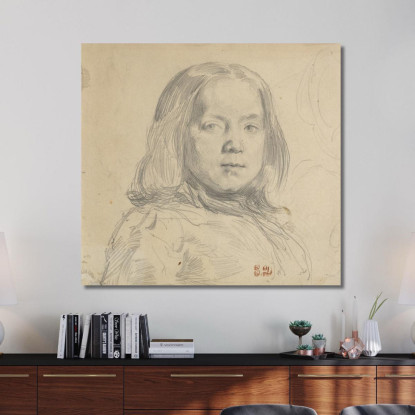 Ritratto Di Un Bambino Eugène Delacroix edx92 quadro stampato su tela