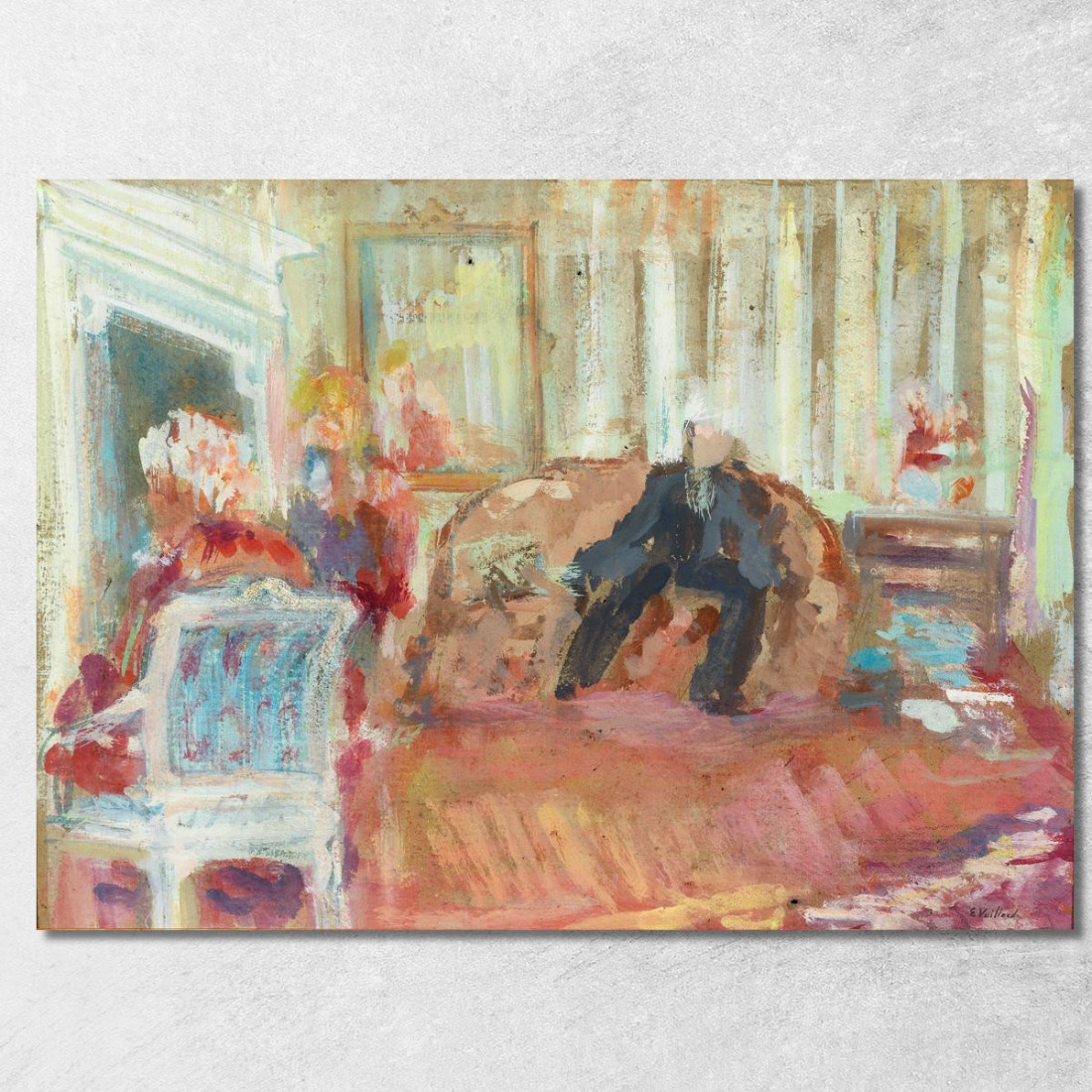 L'Appartamento Hessel Rue De Rivoli Parigi Édouard Vuillard evu162 quadro stampato su tela