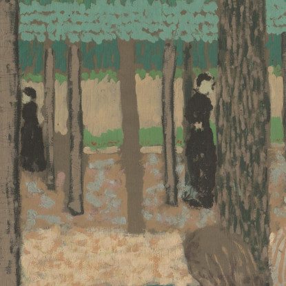 Sotto Gli Alberi Dei Giardini Pubblici Édouard Vuillard evu172 quadro stampato su tela