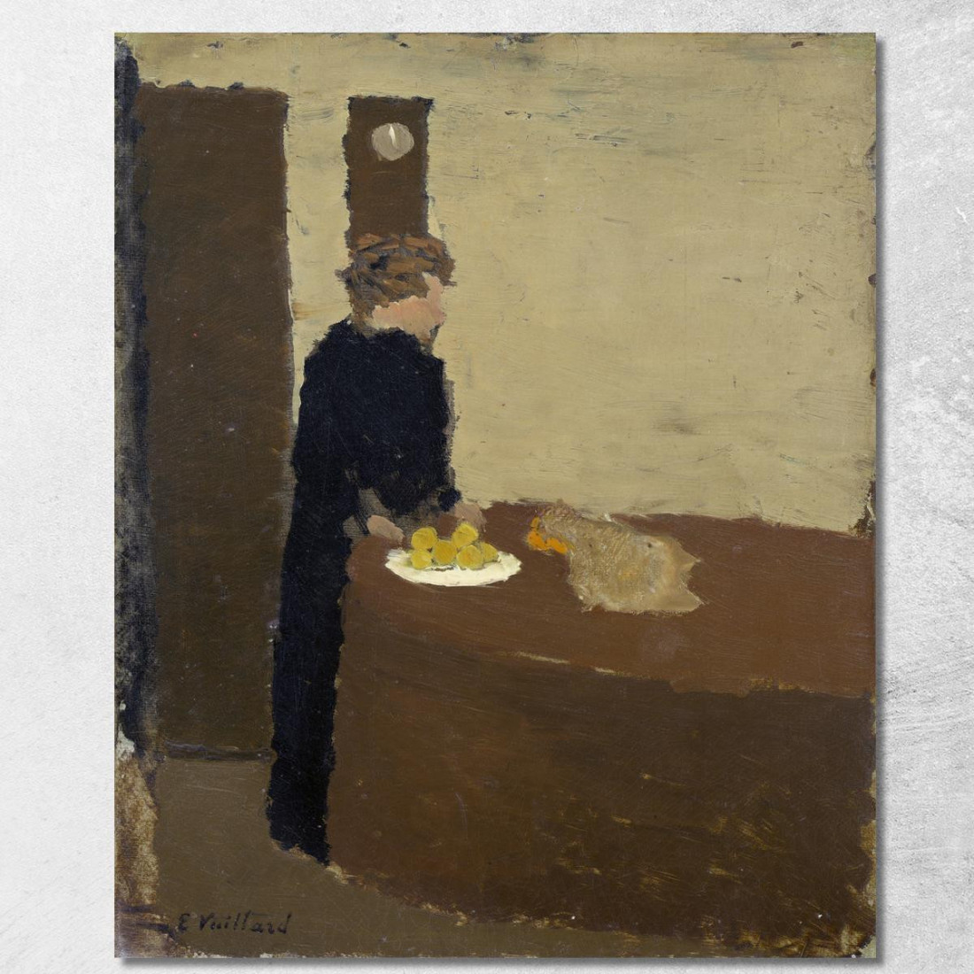 Donna In Nero Édouard Vuillard evu177 quadro stampato su tela Donna In Nero Édouard Vuillard evu177 quadro stampato su tela