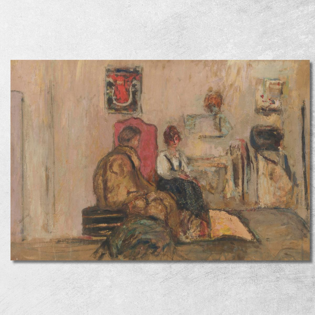 Yvonne Printemps Nel Suo Camerino Édouard Vuillard evu181 quadro stampato su tela Yvonne Printemps Nel Suo Camerino Édouard Vuillard evu181 quadro stampato su tela