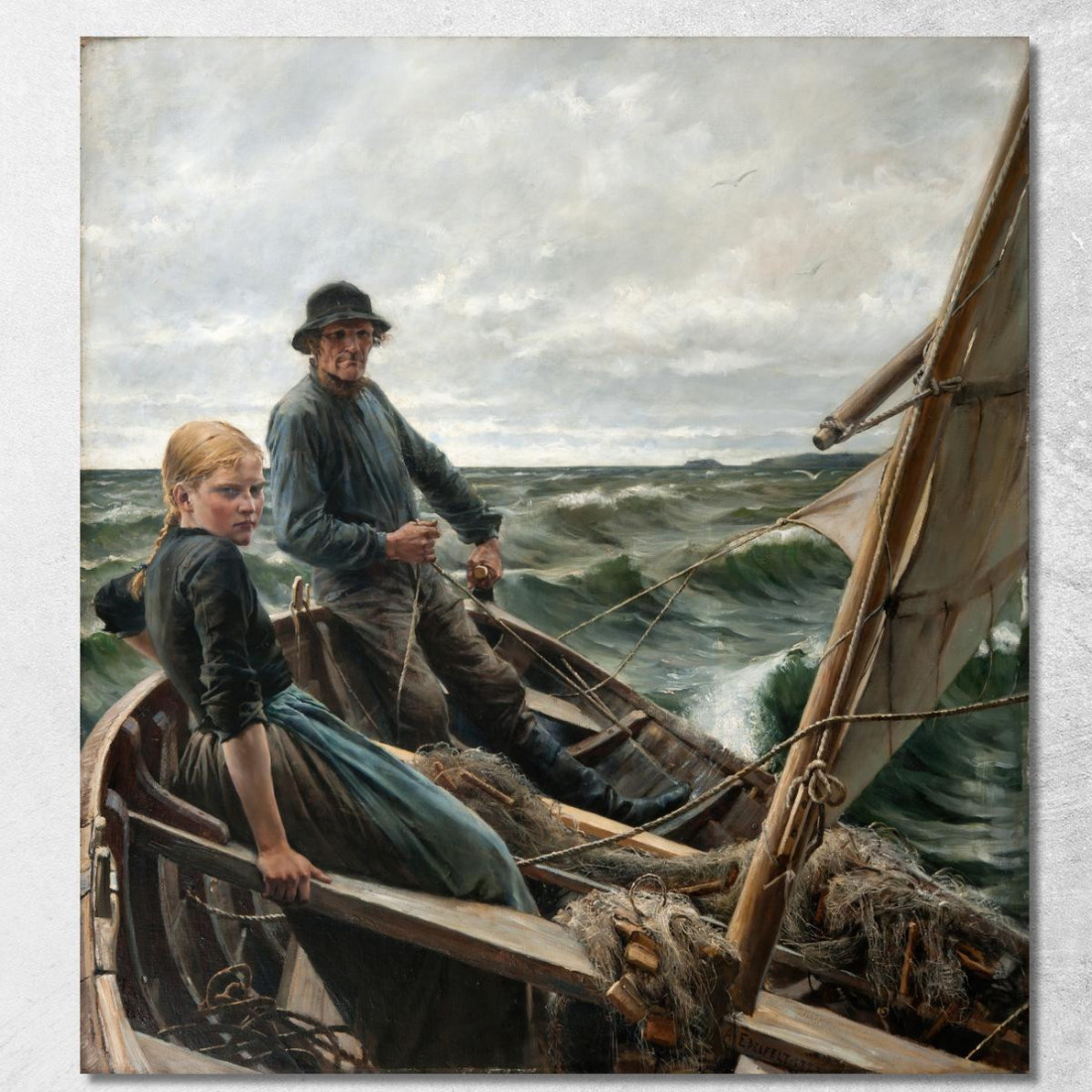 In Mare Albert Edelfelt aed2 quadro stampato su tela