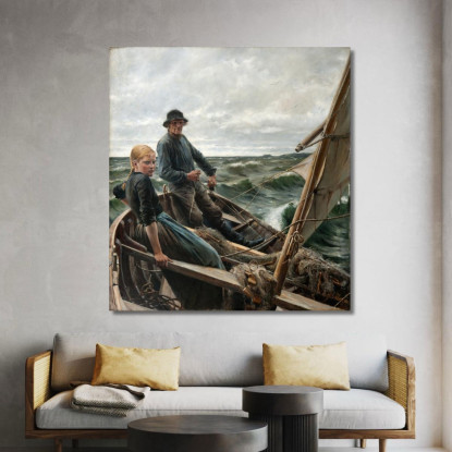 In Mare Albert Edelfelt aed2 quadro stampato su tela