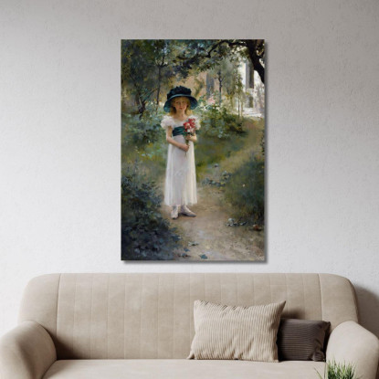 Nel Giardino Albert Edelfelt aed6 quadro stampato su tela