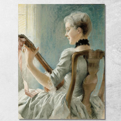 La Canzone Di Primavera Di Dalin Albert Edelfelt aed18 quadro stampato su tela