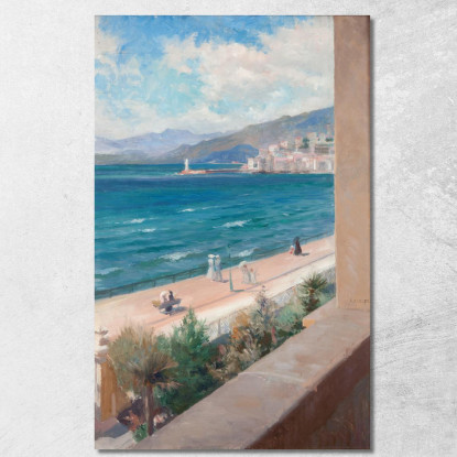 Dalla Mia Finestra A Cannes Albert Edelfelt aed28 quadro stampato su tela