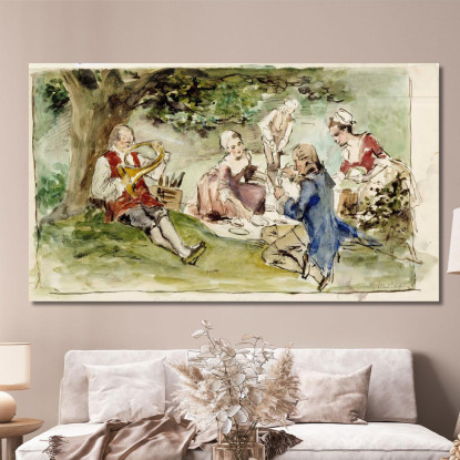 Villa Accanto Allo Spring Training Albert Edelfelt aed38 quadro stampato su tela