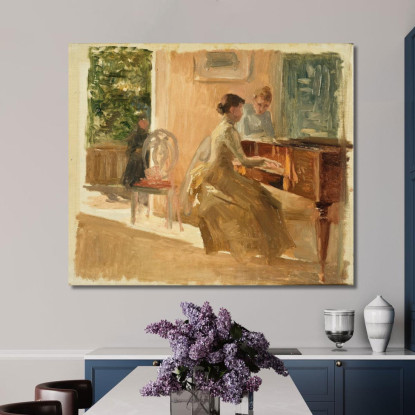 Nel Salotto Di Haiko Albert Edelfelt aed41 quadro stampato su tela