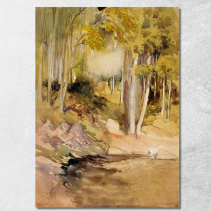 Nel Bosco Albert Edelfelt aed43 quadro stampato su tela