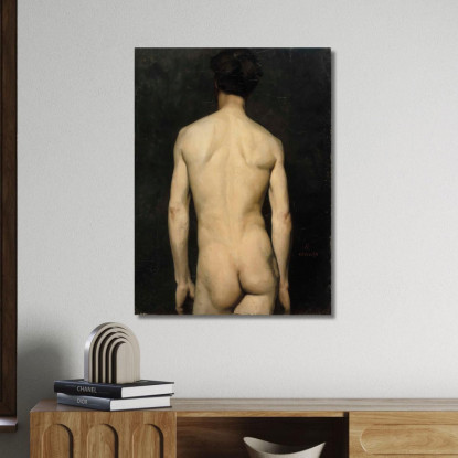 Studio Dell'Accademia Dei Modelli Maschili Albert Edelfelt aed57 quadro stampato su tela